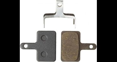 M-Wave Organische schijfremblokken - Compatibel met Shimano, Tektro en Promax - Roestvrijstalen clip - Per paar