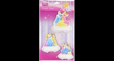 Disney Princess - Naambordje - Deurnaam bordje - Deursticker - Set van 3 stuks - Kinderkamer - Meisje - Decoratie - Roze