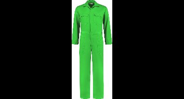 EM Workwear kinderoverall pol/kat Appelgroen met verdekte ritssluiting maat 104