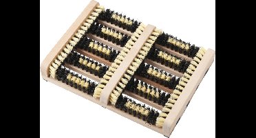 Voetenveger met Borstels - voor Laarzen en Schoenen - Hout - Anti-Slip