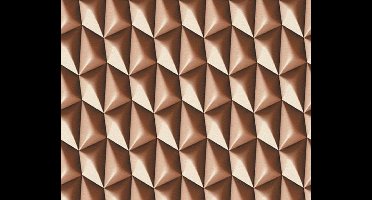 Mac Stopa Vliesbehang 3D blokje Bruin 32708-6