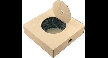 Installatiedraad VD 1.5 mm² - Schakeldraad voor Stroomtoevoer tussen Schakelaar en Apparaat - Koperen Kern - Materiaal Vinyl - Flexibele Uitvoering - Lengte 5 Meter - Kleur Zwart