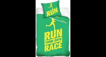 Dekbedovertrek Run groen
