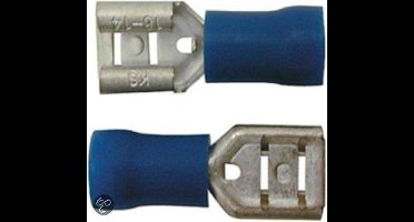 Skandia Ronde Stekerhulzen Blauw - 50 st