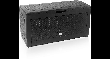 Opbergbox 310L UV-Bestendig Weerbestendig Tuinbox Vlechtwerk Antraciet
