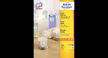 Etiket avery l3415 rond 40mm wit 2400st | 5 stuks