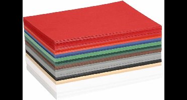 Kerst karton, A6 10,5x15 cm, kleuren assorti, 300 assorti vel