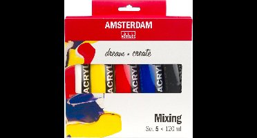 Amsterdam Standard Series acrylverf mengset | 5 x 120 ml