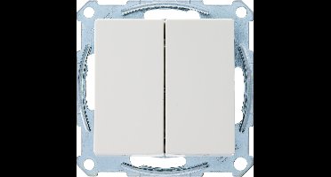 Merten System M Wissel/wissel Schakelaar - Inbouw - Wit
