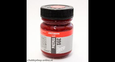 Decoratie verf - 391 Antiekrood - Amsterdam - Deco Patina - 50 ml