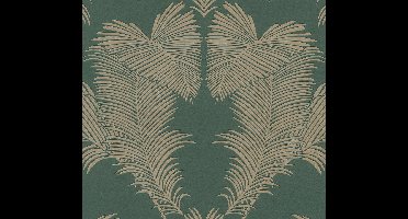 PALMBLAD BEHANG | Botanisch - groen goud - A.S. Création Trendwall 2