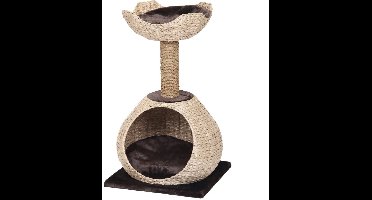 Croci - Natural Blossom - Krabpaal voor katten - Stevig en stabiel - Uitwasbaar - Kattenpaal - Kattenbed