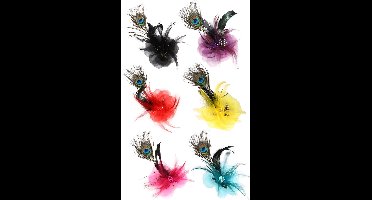 Veren sieraden in verschillende kleuren