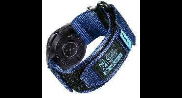 Solidchoice - Brede Nylon Horlogeband met Snelsluiting voor Smartwatches
