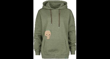 Guardians Of The Galaxy Groot - Oversize Dames Trui met capuchon - gemêleerd donkergroen - S