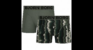 Bjorn Borg Boxershorts Organic cotton 2-pack groen/print