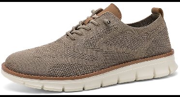 Currero Schoenen Heren - Sneakers - Comfortabel - Wandelschoenen - Casual - Volwassenen - Khaki 46