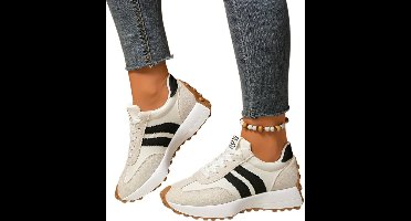 Currero Schoenen Dames - Sneakers - Comfortabel - Slippers - Casual - Volwassenen - Beige 41.5
