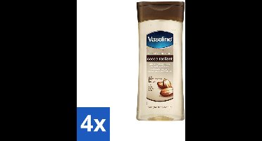 4 x Vaseline - Cocoa Radiant - Oil Gel - Intens Voedend - 200 ml - Huidverzorging - Vochtigheid - Stralende Huid - Droge Huid - Cacaoboter