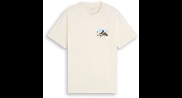 Tom Tailor - T-shirt met print - Maat XXL - Gardenia White