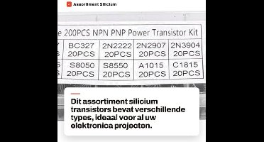 Assortiment Silicium Transistors NPN PNP voor Elektronica Projecten