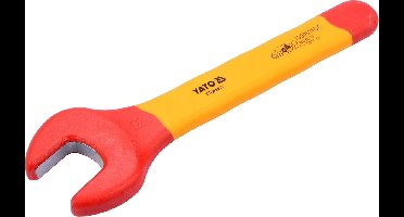 YATO VDE Geïsoleerde Steeksleutel 19 mm - 1000V Geïsoleerd Gereedschap - Lengte 175 mm - Chroom-Vanadium Staal - Elektriciens Steeksleutel voor Werkzaamheden Onder Spanning (YT-20963)