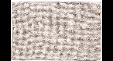 Badmat Indiana Beige 58x90 cm – Zachte Chenille Badmat Rechthoek – Luxe Douchemat – Sneldrogend & Waterabsorberend – Oeko-Tex Gecertificeerd – Wasbaar