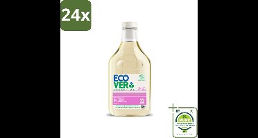 Ecover - Vloeibaar wasmiddel Essential - Wol & Fijnwas - 1 liter - 22 wasbeurten - Voordeelverpakking - 24 stuks - Wasmiddel wol - Wasmiddel zijde