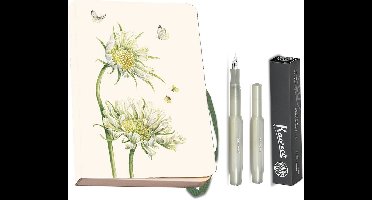 Kaweco - Bekking & Blitz - Schrijfwarenset - NOTEBOOK KLEIN 9,5X15 harde kaft groen - Vulpen Light Green Medium