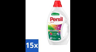 15 x Persil - Wasmiddel - Wasmiddel Gel Color - Voor Gekleurde Was - 19 wasbeurten - Gekleurde Was - Vlekverwijdering - Frisheid - Kleurbehoud - Vezelbescherming