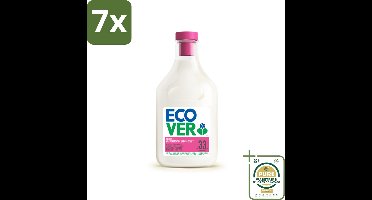 7 x Ecover - Wasverzachter - Appelbloesem & Amandel - 1 liter - Grootverpakking - Wasverzachter Appelbloesem Amandel - Natuurlijke Wasverzachter - Plantaardige Wasverzachter - Zachte Was - Geurige Was