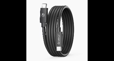 Orico Usb4 Thunderbolt5-Kabel 80 Gbps 240 W Usb-C Naar Usb-C 1 Meter Voor Laptop