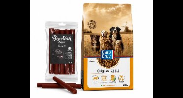 CaroCroc Original 12,5 kg met Luna's Choice Big Stick 5 st. Zalm