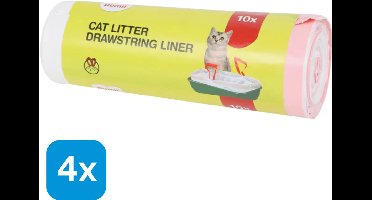 4 Stuks Dumil Kattenbakzakken - 4 x 10 stuks