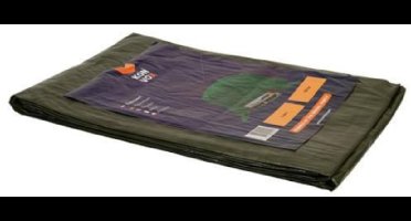 Dekkleed - HDPE afdekzeil met ogen - groen - 100 g - 5 x 8 m