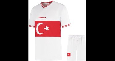 Turkije Voetbaltenue Thuis Voetbal Tenue Kinderen - Shirt en Broekje - Jongens en Meisjes - Volwassenen - Heren en Dames - Maat 128