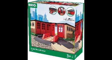 BRIO Treinremise - Met draaischijf en 5 deuren - 33736
