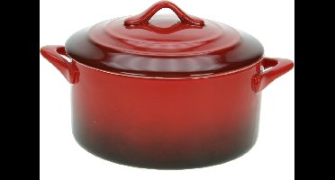 Cosy & Trendy Red Ovenschotel Met Deksel - Rond - 0L5 - Ø 12.5 cm x 7 cm