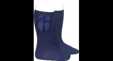 Cóndor kniekousen marine blauw met strik - maat 2 (12/24m)
