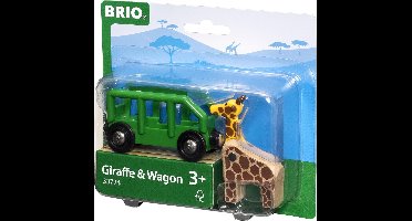 BRIO Wagon met giraffe - 33724 - uitbreiding voor BRIO World - vanaf 3 jaar