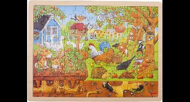 Goki Houten Legpuzzel Tuin 96-delig