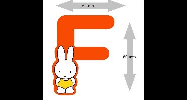 Nijntje houten letter "F"