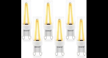 Groenovatie LED Filament Lamp G9 Fitting - 3W - 60x16 mm - Dimbaar - 6-Pack - Warm Wit