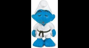 Smurfen Judosmurf - Schleich speelfiguurtje - 6 cm - De Smurfen - 20134 - Karate