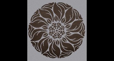 Dutch Wallcoverings Vliesbehang dessin flock - Bruin