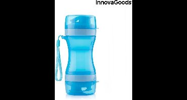 2-in-1 fles met water en voederbakken voor huisdieren Pettap InnovaGoods