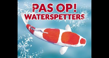 Pas op! Waterspetters 94 kohaku waakbord met een gekleurde achtergrond