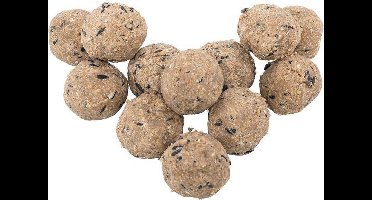 Animalking Mezenbollen voor Tuinvogels – 48 Stuks (4 x 12) – Vogelvoer voor Buitenvogels – Vetbollen – Vacuüm Verpakt