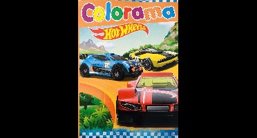 Hot Wheels Colorama Kleurboek 48 grote Kleurplaten