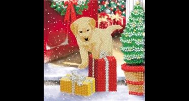 Crystal Card Kit | Diamond painting Labrador Pup